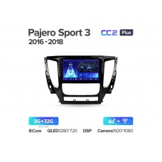 Магнитола Teyes CC2 Plus 3-32 Mitsubishi Pajero Sport 3 2016-2018 9.0"