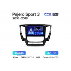 Магнитола Teyes CC2 Plus 4-64 Mitsubishi Pajero Sport 3 2016-2018 9.0"