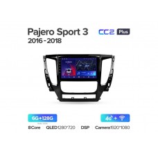 Магнитола Teyes CC2 Plus 6-128 Mitsubishi Pajero Sport 3 2016-2018 9.0"