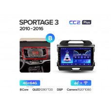 Магнитола Teyes CC2 Plus 6-128 Kia Sportage 3 SL 2010-2016 9.0" (B)