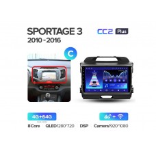 Магнитола Teyes CC2 Plus 4-64 Kia Sportage 3 SL 2010-2016 9.0" (C)