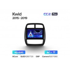 Магнитола Teyes CC2 Plus 4-64 Renault KWID 2015-2019 9.0"