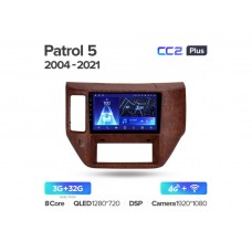 Магнитола Teyes CC2 Plus 3-32 Nissan Patrol V 5 Y61 2004-2021 9.0"