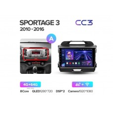 Магнитола Teyes CC3 4-64 Kia Sportage 3 SL 2010-2016 9.0" (A)