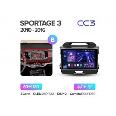 Магнитола Teyes CC3 6-128 Kia Sportage 3 SL 2010-2016 9.0" (B)