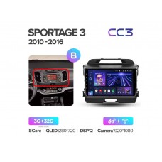 Магнитола Teyes CC3 3-32 Kia Sportage 3 SL 2010-2016 9.0" (B)