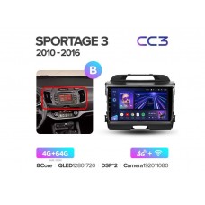 Магнитола Teyes CC3 4-64 Kia Sportage 3 SL 2010-2016 9.0" (B)