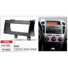 ПЕРЕХОДНАЯ РАМКА ДЛЯ УСТАНОВКИ АВТОМАГНИТОЛЫ CARAV 11-023: 1 DIN / 182 x 53 mm / KIA CEE'D 2007-2009 