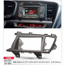 ПЕРЕХОДНАЯ РАМКА ДЛЯ УСТАНОВКИ АВТОМАГНИТОЛЫ CARAV 11-191: 2 DIN / 173 x 98 mm / 178 x 102 mm / KIA Optima III (TF), K5 2010-2013 