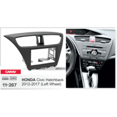 ПЕРЕХОДНАЯ РАМКА ДЛЯ УСТАНОВКИ АВТОМАГНИТОЛЫ CARAV 11-267: 2 DIN / 173 x 98 mm / 178 x 102 mm / HONDA Civic 2012-2017 