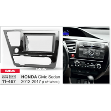 ПЕРЕХОДНАЯ РАМКА ДЛЯ УСТАНОВКИ АВТОМАГНИТОЛЫ CARAV 11-467: 2 DIN / 173 x 98 mm / 178 x 102 mm / HONDA Civic 2013-2017 