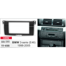 ПЕРЕХОДНАЯ РАМКА ДЛЯ УСТАНОВКИ АВТОМАГНИТОЛЫ CARAV 11-498: 2DIN / 173 x 98 mm / BMW 3-Series (E46) 1998-2005