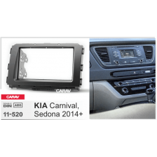 ПЕРЕХОДНАЯ РАМКА ДЛЯ УСТАНОВКИ АВТОМАГНИТОЛЫ CARAV 11-520: 2 DIN / 173 x 98 mm / 178 x 102 mm / KIA Carnival, Sedona 2014+