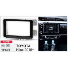 ПЕРЕХОДНАЯ РАМКА ДЛЯ УСТАНОВКИ АВТОМАГНИТОЛЫ CARAV 11-573: 2 DIN / 173 x 98 mm / TOYOTA Hilux 2015+