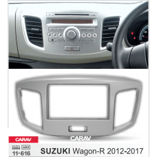 ПЕРЕХОДНАЯ РАМКА ДЛЯ УСТАНОВКИ АВТОМАГНИТОЛЫ CARAV 11-616: 2 DIN / 173 x 98 mm / 178 x 102 mm / SUZUKI Wagon-R 2012-2017 