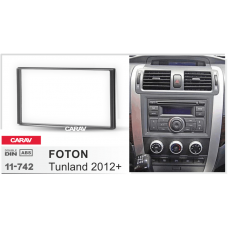 ПЕРЕХОДНАЯ РАМКА ДЛЯ УСТАНОВКИ АВТОМАГНИТОЛЫ CARAV 11-742: 2 DIN / 173 x 98 mm / FOTON Tunland 2012+ 