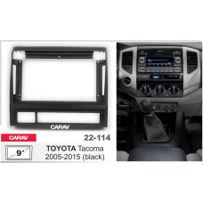 ПЕРЕХОДНАЯ РАМКА ДЛЯ УСТАНОВКИ АВТОМАГНИТОЛЫ CARAV 22-114: 9" / 230:220 x 130 mm / TOYOTA Tacoma 2005-2015 