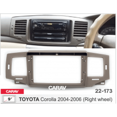 ПЕРЕХОДНАЯ РАМКА ДЛЯ УСТАНОВКИ АВТОМАГНИТОЛЫ CARAV 22-173: 9" / 230:220 x 130 mm / TOYOTA Corolla 2004-2006 