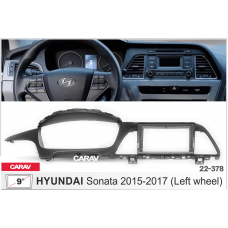 ПЕРЕХОДНАЯ РАМКА ДЛЯ УСТАНОВКИ АВТОМАГНИТОЛЫ CARAV 22-378: 9" / 230:220 x 130 mm / HYUNDAI Sonata 2015-2017