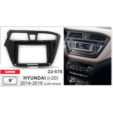 ПЕРЕХОДНАЯ РАМКА ДЛЯ УСТАНОВКИ АВТОМАГНИТОЛЫ CARAV 22-578: 9" / 230:220 x 130 mm / HYUNDAI i-20 2014-2018