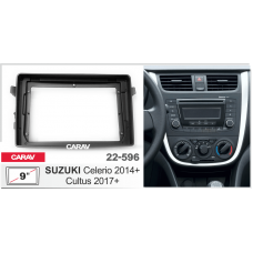 ПЕРЕХОДНАЯ РАМКА ДЛЯ УСТАНОВКИ АВТОМАГНИТОЛЫ CARAV 22-596: 9" / 230:220 x 130 mm / SUZUKI Celerio 2014+; Cultus 2017+ 