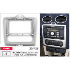 ПЕРЕХОДНАЯ РАМКА ДЛЯ УСТАНОВКИ АВТОМАГНИТОЛЫ CARAV 22-728: 9" / 230:220 x 130 mm / FORD Focus 2005-2011