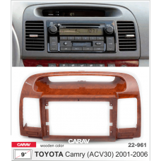 ПЕРЕХОДНАЯ РАМКА ДЛЯ УСТАНОВКИ АВТОМАГНИТОЛЫ CARAV 22-961: 9" / 230:220 x 130 mm / TOYOTA Camry (ACV30) 2001-2006 